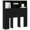 vidaXL Headboard Cabinet with Shelf Black oak Engineered wood