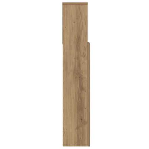 vidaXL Headboard Cabinet with Shelf Artisan oak 220 x 19 x 101.5 cm