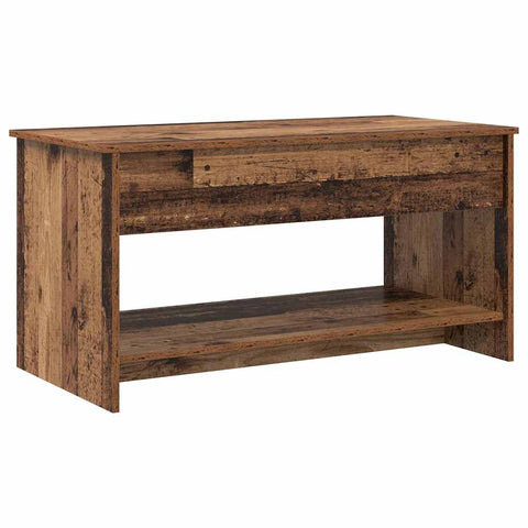 vidaXL Coffee Table Old wood 80 x 50.5 x 41.5 cm Engineered wood