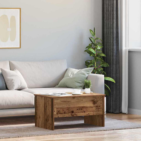 vidaXL Coffee Table Old wood 80 x 50.5 x 42.5 cm Engineered wood