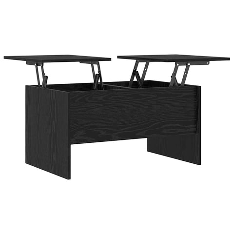 vidaXL Coffee Table Black oak 80 x 50.5 x 42.5 cm Engineered wood