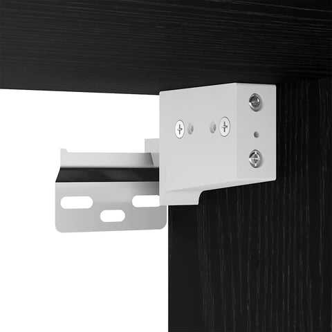 vidaXL Mirror Cabinet Black oak 91 x 15 x 76.5 cm Engineered wood