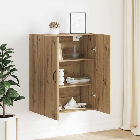 vidaXL Hanging cabinet Artisan oak 69.5 x 34 x 90 cm Engineered wood