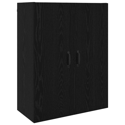 vidaXL Hanging cabinet Black oak 69.5 x 34 x 90 cm Engineered wood
