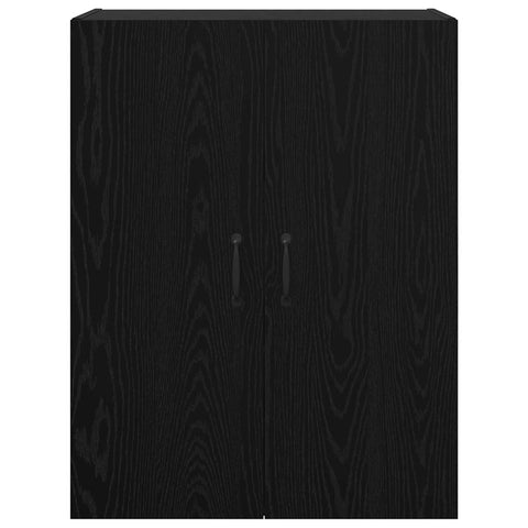vidaXL Hanging cabinet Black oak 69.5 x 34 x 90 cm Engineered wood