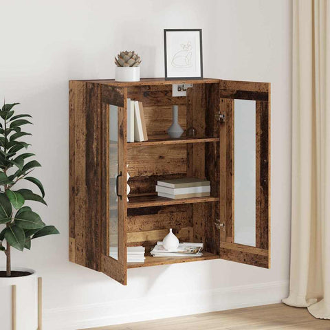 vidaXL Hanging Wall Cabinet Brown 69.5 x 34 x 90 cm Engineered wood