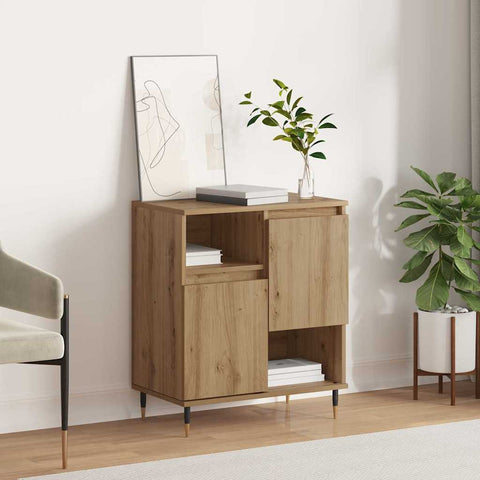 vidaXL Sideboard Artisan oak 60 x 35 x 70 cm Engineered wood