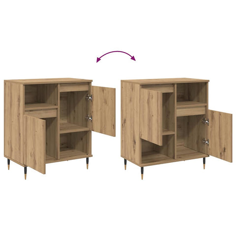 vidaXL Sideboard Artisan oak 60 x 35 x 70 cm Engineered wood
