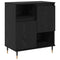 vidaXL Sideboard Black oak 60 x 35 x 70 cm Engineered wood