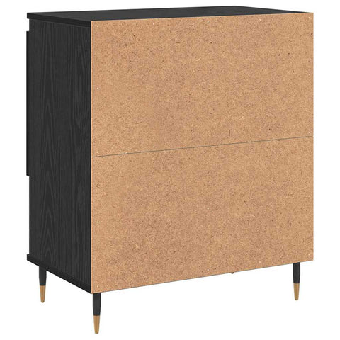 vidaXL Sideboard Black oak 60 x 35 x 70 cm Engineered wood