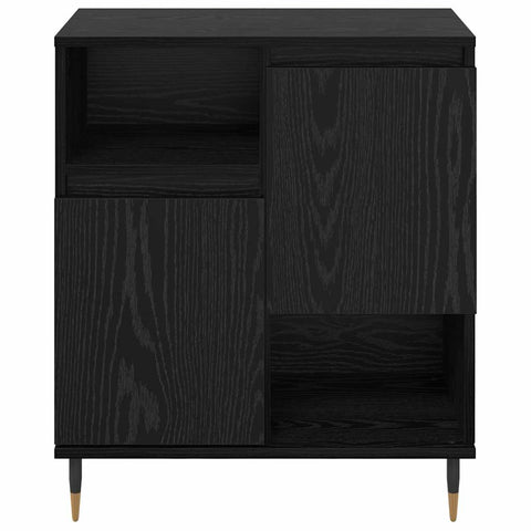 vidaXL Sideboard Black oak 60 x 35 x 70 cm Engineered wood