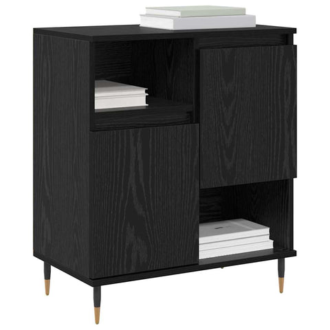 vidaXL Sideboard Black oak 60 x 35 x 70 cm Engineered wood