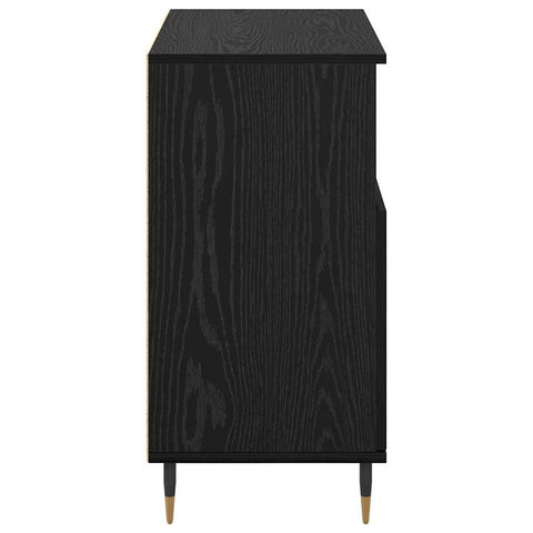 vidaXL Sideboard Black oak 60 x 35 x 70 cm Engineered wood