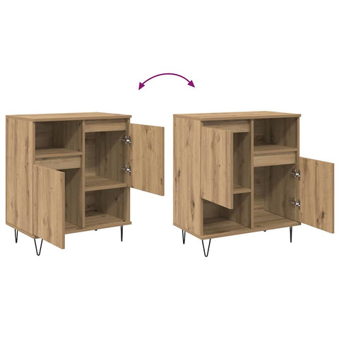 vidaXL Sideboard Artisan oak 60 x 35 x 70 cm Engineered wood