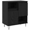 vidaXL Sideboard Black oak 60 x 35 x 70 cm Engineered wood