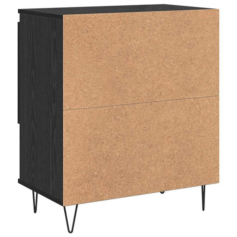 vidaXL Sideboard Black oak 60 x 35 x 70 cm Engineered wood