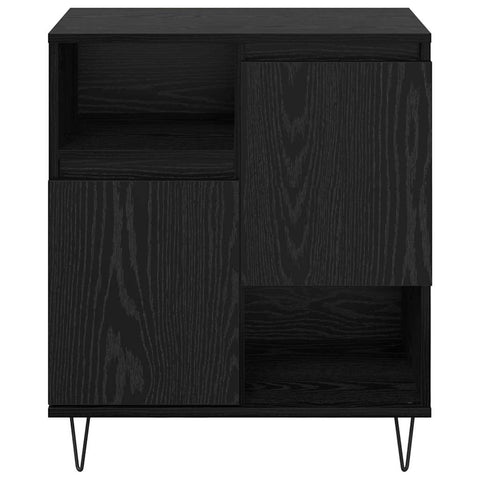 vidaXL Sideboard Black oak 60 x 35 x 70 cm Engineered wood