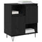 vidaXL Sideboard Black oak 60 x 35 x 70 cm Engineered wood