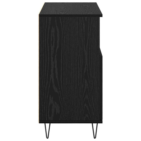 vidaXL Sideboard Black oak 60 x 35 x 70 cm Engineered wood