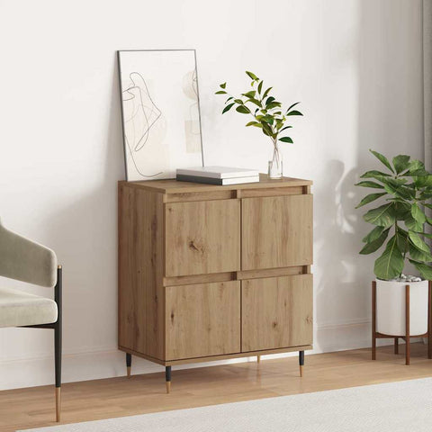 vidaXL Sideboard with Storage with Door Brown 60 x 35 x 70 cm Engineered wood