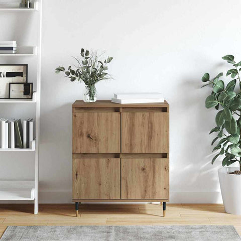 vidaXL Sideboard with Storage with Door Brown 60 x 35 x 70 cm Engineered wood