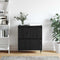 vidaXL Sideboard with Storage with Door Black 60 x 35 x 70 cm Engineered wood