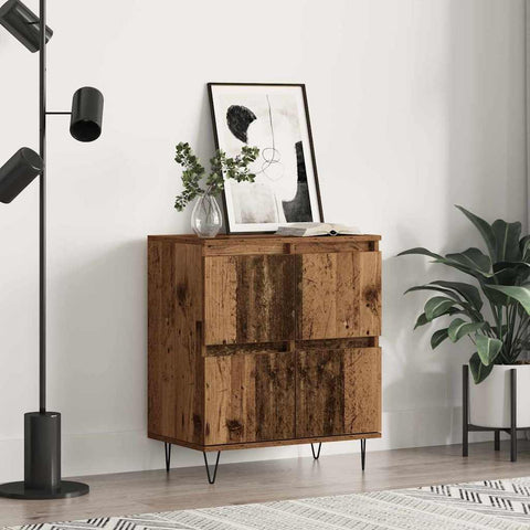 vidaXL Sideboard with Storage with Door Brown 60 x 35 x 70 cm Engineered wood