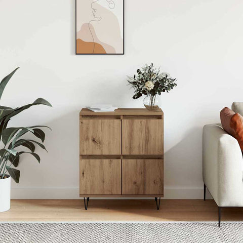 vidaXL Sideboard with Storage with Door Brown 60 x 35 x 70 cm Engineered wood