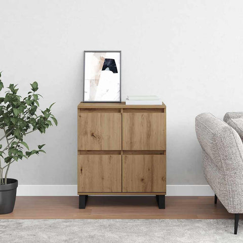 vidaXL Sideboard with Storage with Door Brown 60 x 35 x 70 cm Engineered wood