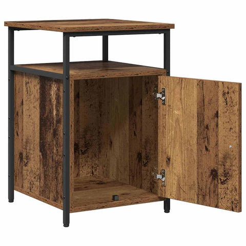 vidaXL Bedside Cabinet Old wood Engineered Wood