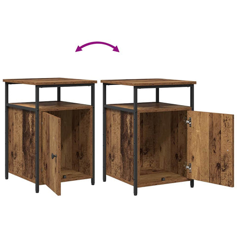 vidaXL Bedside Cabinet Old wood Engineered Wood