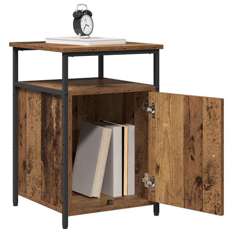 vidaXL Bedside Cabinet Old wood Engineered Wood