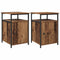 vidaXL Bedside Cabinet 2 pcs Old wood Engineered Wood