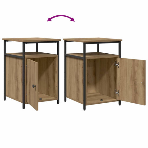 vidaXL Bedside Cabinet Artisan oak Engineered Wood