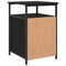 vidaXL Bedside Cabinet Black oak Engineered Wood