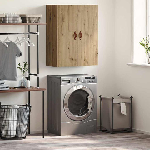 vidaXL Wall Mounted Cabinet Brown 69.5 x 34 x 90 cm Engineered wood