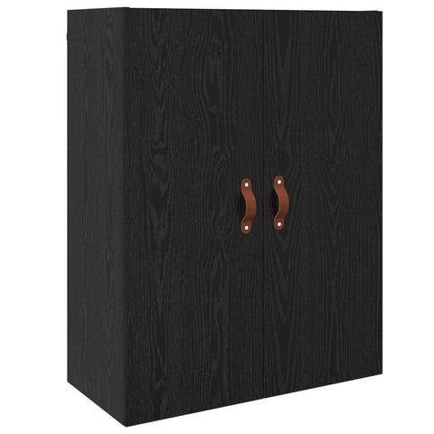 vidaXL Wall Mounted Cabinet Black 69.5 x 34 x 90 cm Engineered wood