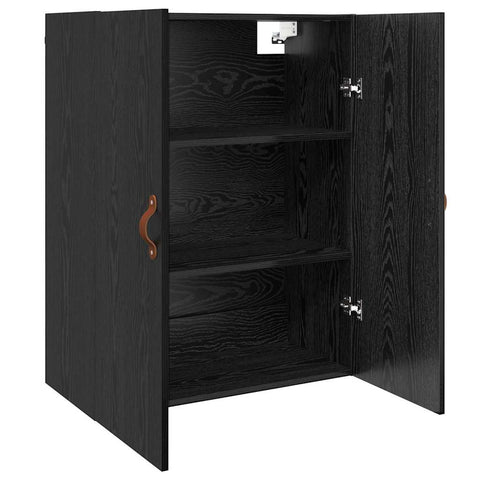 vidaXL Wall Mounted Cabinet Black 69.5 x 34 x 90 cm Engineered wood