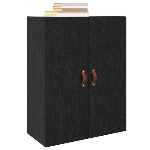 vidaXL Wall Mounted Cabinet Black 69.5 x 34 x 90 cm Engineered wood