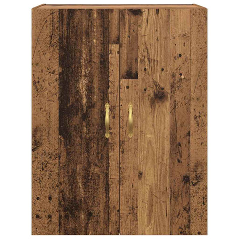 vidaXL Wall Mounted Cabinet Old wood 69.5 x 34 x 90 cm Engineered wood