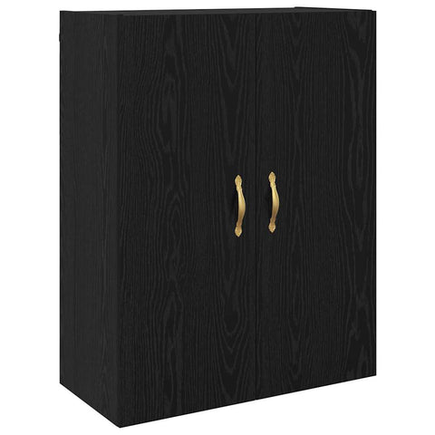 vidaXL Wall Mounted Cabinet Black oak 69.5 x 34 x 90 cm