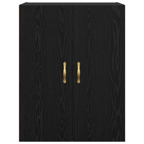 vidaXL Wall Mounted Cabinet Black oak 69.5 x 34 x 90 cm