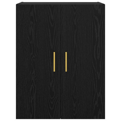 vidaXL Wall Mounted Cabinet Black 69.5 x 34 x 90 cm Engineered wood