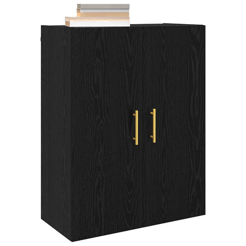 vidaXL Wall Mounted Cabinet Black 69.5 x 34 x 90 cm Engineered wood