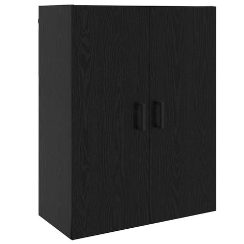 vidaXL Wall Mounted Cabinet Black 69.5 x 34 x 90 cm Engineered wood