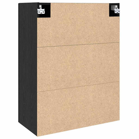 vidaXL Wall Mounted Cabinet Black 69.5 x 34 x 90 cm Engineered wood