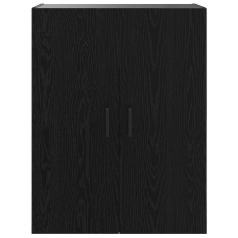 vidaXL Wall Mounted Cabinet Black 69.5 x 34 x 90 cm Engineered wood