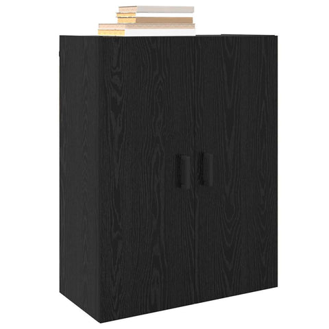 vidaXL Wall Mounted Cabinet Black 69.5 x 34 x 90 cm Engineered wood
