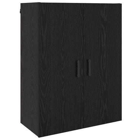 vidaXL Wall Mounted Cabinet Black oak 69.5 x 34 x 90 cm