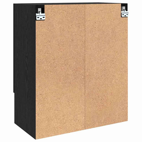 vidaXL Wall Cabinet Black oak 60 x 31 x 70 cm Engineered wood